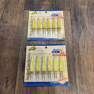 Vintage Good Cook Jumbo Corn Cob Skewers Lot of 2 NOS 6-Pc Sets